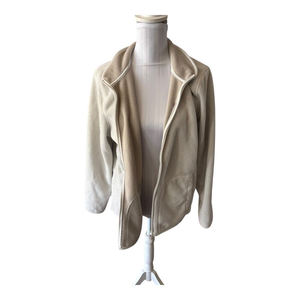 St. John's Bay Active Cream Tan Jacket Size XL